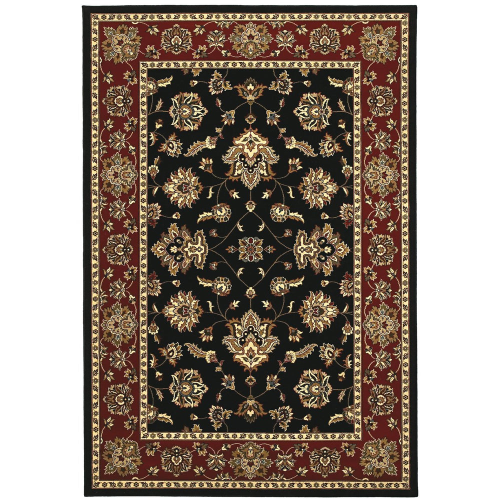 Oriental Weavers Ariana Indoor Area Rug - Traditional Elegance With Modern Hues And Exquisite Handcrafted Design Black,Red Polypropylene A623m3120180st