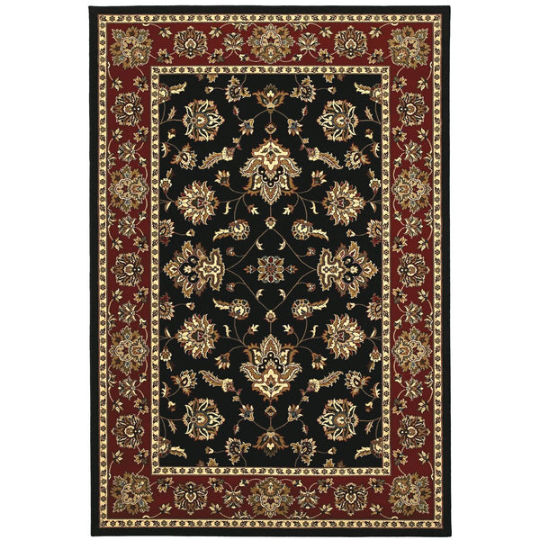 Oriental Weavers Ariana Indoor Area Rug - Traditional Elegance With Modern Hues And Exquisite Handcrafted Design Black,Red Polypropylene A623m3120180st