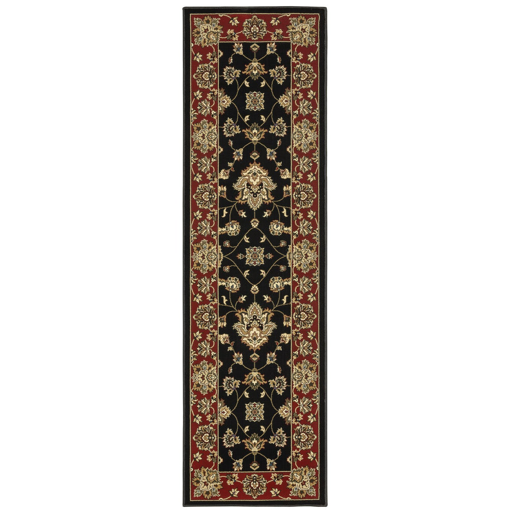 Oriental Weavers Ariana Indoor Area Rug - Traditional Elegance With Modern Hues And Exquisite Handcrafted Design Black,Red Polypropylene A623m3120180st