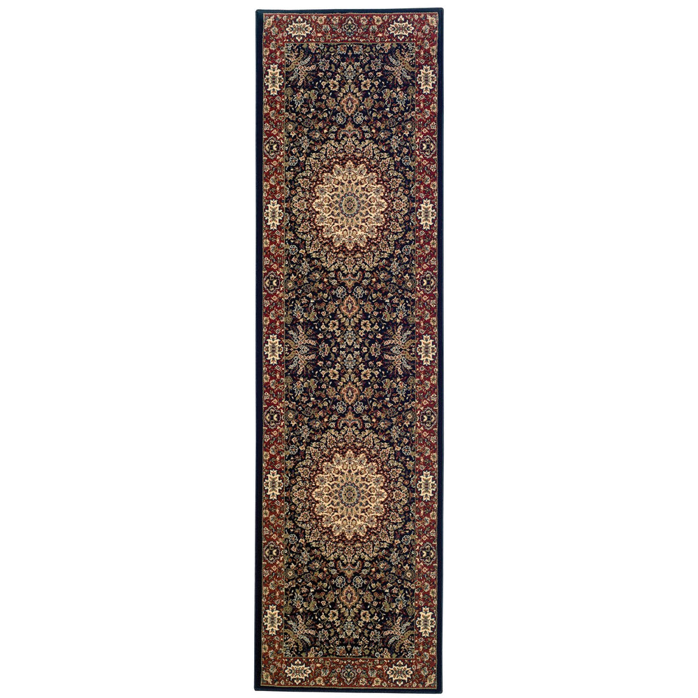 Oriental Weavers Ariana Indoor Area Rug - Exquisite Traditional Style With Oriental Patterns For Timeless Elegance Blue,Red Polypropylene A095b3080285st