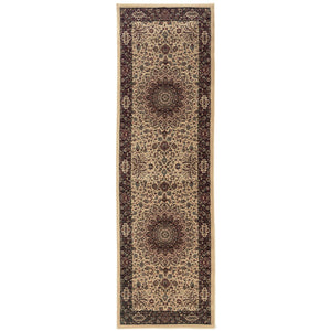 Oriental Weavers Ariana Indoor Area Rug - Elegant Traditional Design With Oriental Patterns And Luxurious Craftsmanship Ivory,Black Polypropylene A095i8080285st