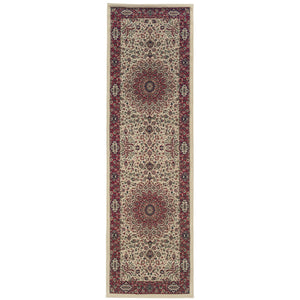 Oriental Weavers Ariana Indoor Area Rug - Beautiful Traditional Oriental Design With Exceptional Craftsmanship And Style Ivory,Red Polypropylene A095j3080285st