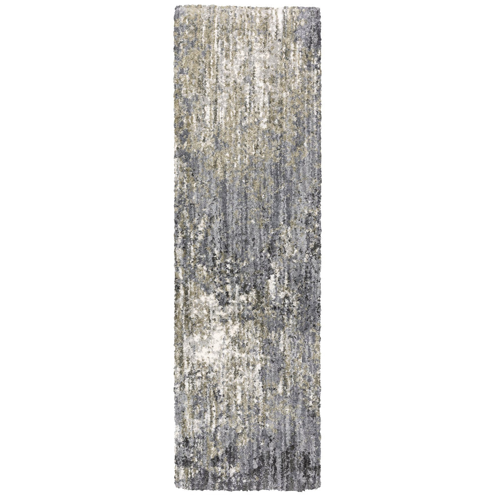 Oriental Weavers Aspen Super Soft Indoor Area Rug - Stunning Shades Of Blue & Gray In Modern Abstract Design Grey,Ivory Polyester A2060w068230st