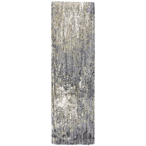 Oriental Weavers Aspen Super Soft Indoor Area Rug - Stunning Shades Of Blue & Gray In Modern Abstract Design Grey,Ivory Polyester A2060w068230st
