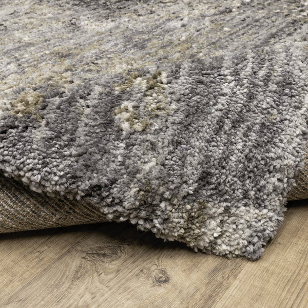 Oriental Weavers Aspen Super Soft Indoor Area Rug - Stunning Shades Of Blue & Gray In Modern Abstract Design Grey,Ivory Polyester Aspen2060w117165st