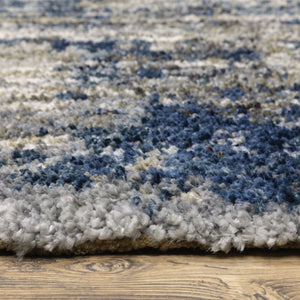Oriental Weavers Aspen Luxurious Soft Shag Area Rug In Stunning Blue And Gray For Stylish Indoor Decor Enhancement Grey,Blue Polyester A2061l117165st