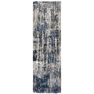 Oriental Weavers Aspen Luxurious Soft Shag Area Rug In Stunning Blue And Gray For Stylish Indoor Decor Enhancement Grey,Blue Polyester A2061l068230st