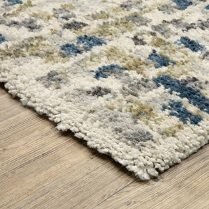 Oriental Weavers Aspen Ivory/Blue Indoor Area Rug - Luxurious Soft Microfiber For A Cozy Modern Living Space Ivory,Blue Polyester A3514a200290st