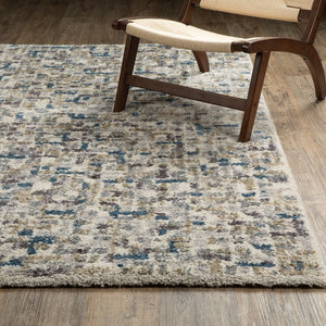 Oriental Weavers Aspen Ivory/Blue Indoor Area Rug - Luxurious Soft Microfiber For A Cozy Modern Living Space Ivory,Blue Polyester A3514a200290st