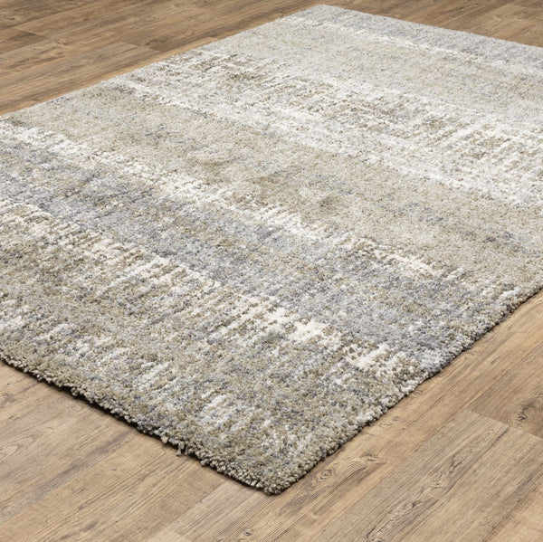 Oriental Weavers Aspen Indoor Area Rug - Soft Space Dyed Microfiber With Modern Abstract Design For Luxurious Spaces Grey,Ivory Polyester A530j9117165st
