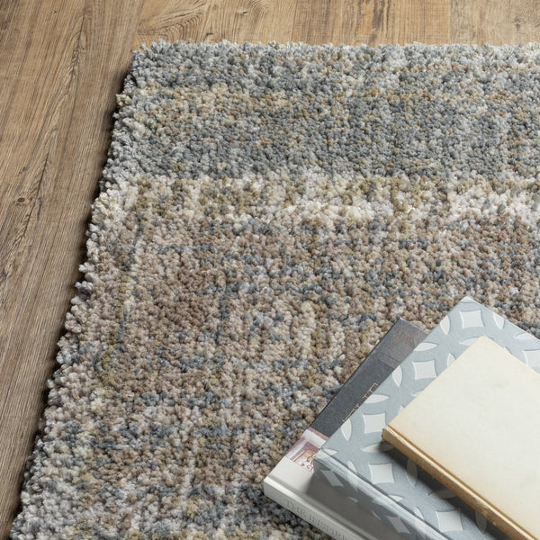 Oriental Weavers Aspen Indoor Area Rug - Soft Space Dyed Microfiber With Modern Abstract Design For Luxurious Spaces Grey,Ivory Polyester A530j9117165st