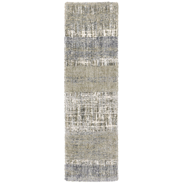 Oriental Weavers Aspen Indoor Area Rug - Soft Space Dyed Microfiber With Modern Abstract Design For Luxurious Spaces Grey,Ivory Polyester A530j9068230st