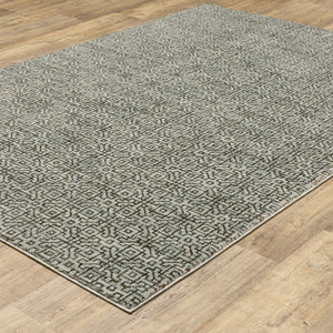 Oriental Weavers Atlas Tonal Geometric Indoor Area Rug Machine Woven Nylon Blend for Modern Living Spaces 3'3" x 5'2" A3721J100170ST