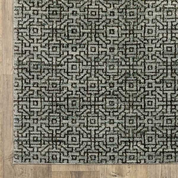 Oriental Weavers Atlas Tonal Geometric Indoor Area Rug Machine Woven Nylon Blend for Modern Living Spaces 3'3" x 5'2" A3721J100170ST