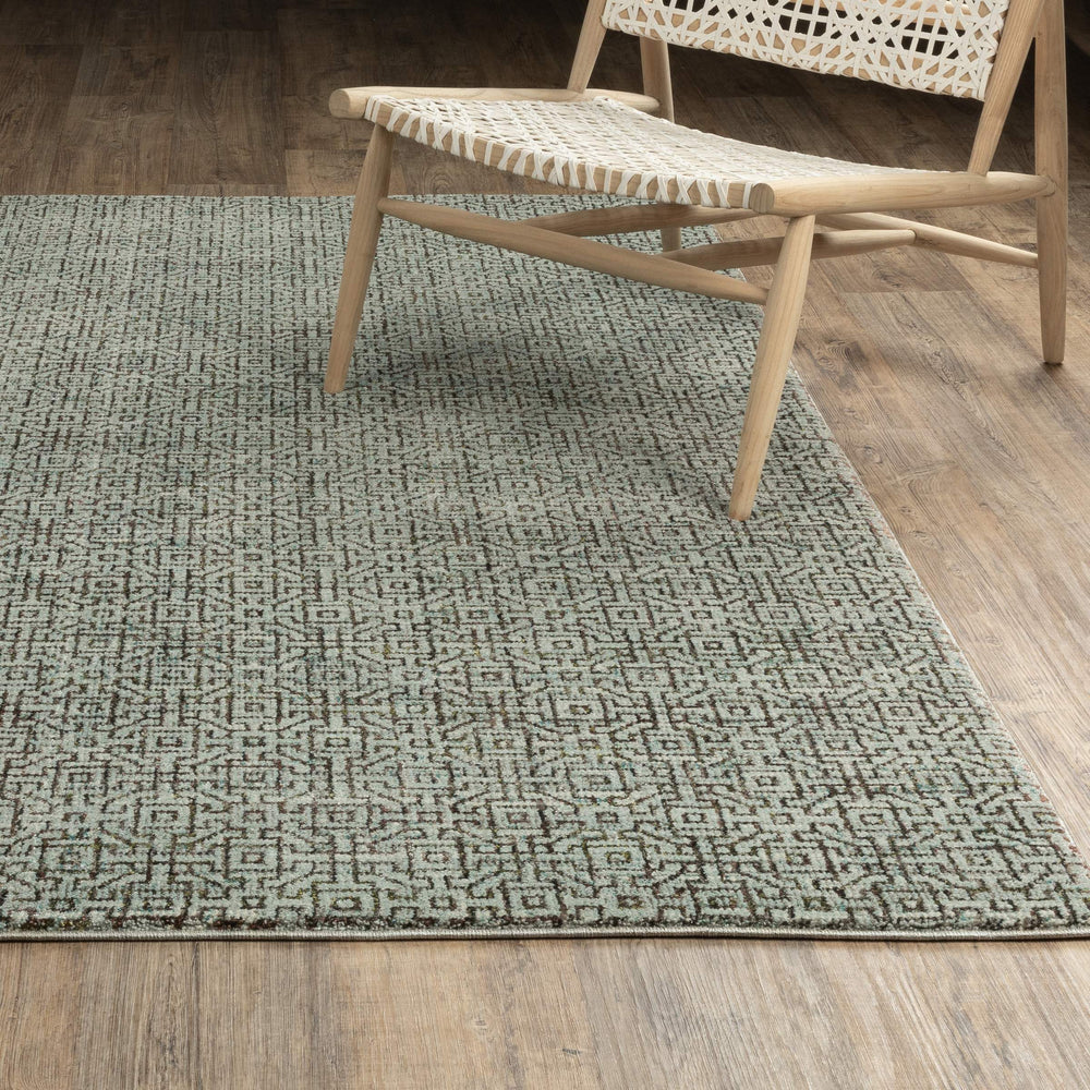 Oriental Weavers Atlas Tonal Geometric Indoor Area Rug Machine Woven Nylon Blend for Modern Living Spaces 3'3" x 5'2" A3721J100170ST
