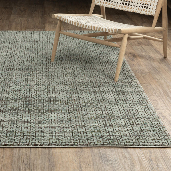 Oriental Weavers Atlas Tonal Geometric Indoor Area Rug Machine Woven Nylon Blend for Modern Living Spaces 3'3" x 5'2" A3721J100170ST