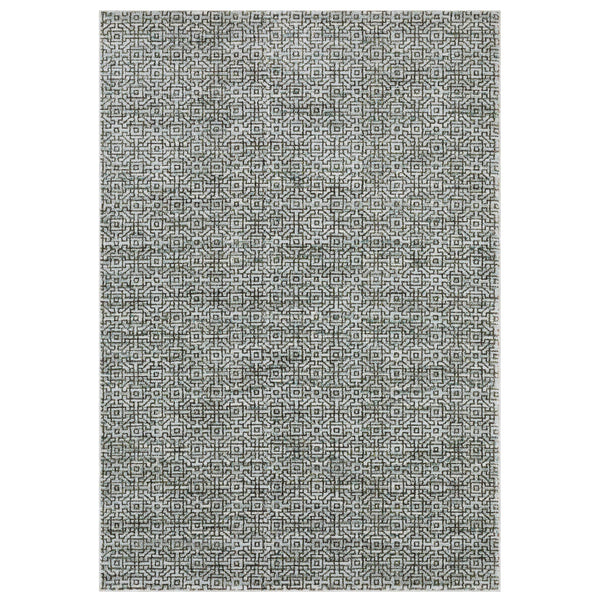 Oriental Weavers Atlas Tonal Geometric Indoor Area Rug Machine Woven Nylon Blend for Modern Living Spaces 3'3" x 5'2" A3721J100170ST