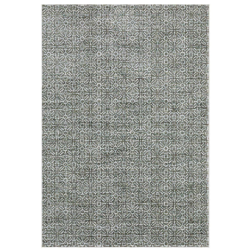 Oriental Weavers Atlas Tonal Geometric Runner Rug Woven Nylon Blend for Modern Industrial Home Interiors 2'6" x 12' A3721J076365ST