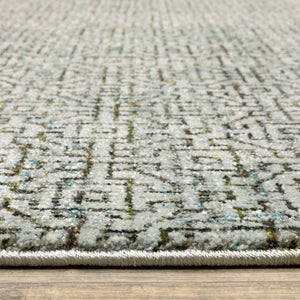 Oriental Weavers Atlas Tonal Geometric Indoor Area Rug Machine Woven Nylon Blend for Modern Living Spaces 3'3" x 5'2" A3721J100170ST