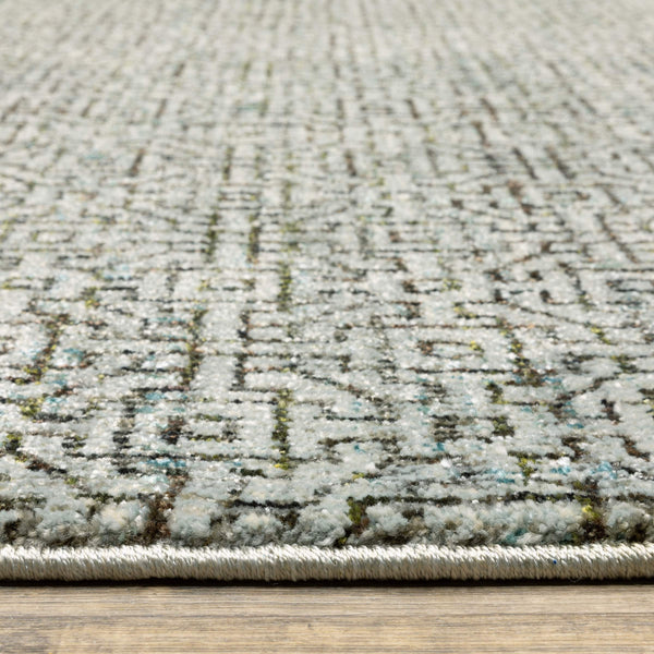 Oriental Weavers Atlas Tonal Geometric Indoor Area Rug Machine Woven Nylon Blend for Modern Living Spaces 3'3" x 5'2" A3721J100170ST