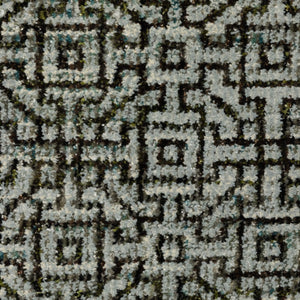 Oriental Weavers Atlas Tonal Geometric Runner Rug Woven Nylon Blend for Modern Industrial Home Interiors 2'6" x 12' A3721J076365ST