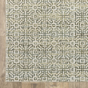 Oriental Weavers Atlas Botanical Geometric Indoor Area Rug Lustrous Nylon Blend for Living and Family Rooms 7'10" x 10'10" A3721K240343ST