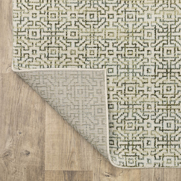 Oriental Weavers Atlas Botanical Geometric Runner Rug Durable Nylon Blend for Home and High Traffic Areas 2'3" x 8' A3721K067253ST