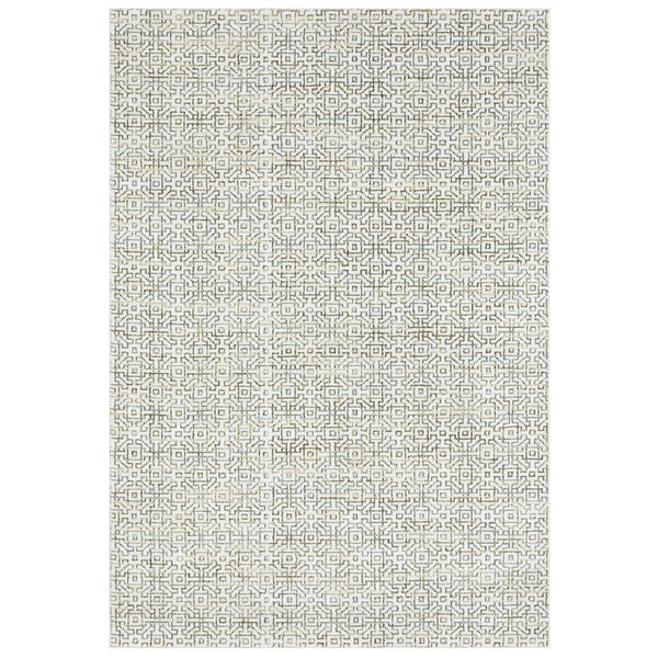 Oriental Weavers Atlas Botanical Geometric Indoor Area Rug Lustrous Nylon Blend for Living and Family Rooms 7'10" x 10'10" A3721K240343ST