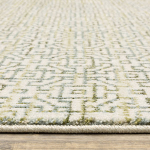 Oriental Weavers Atlas Botanical Geometric Runner Rug Durable Nylon Blend for Home and High Traffic Areas 2'3" x 8' A3721K067253ST