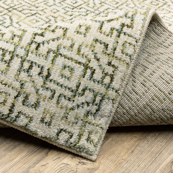 Oriental Weavers Atlas Botanical Geometric Indoor Area Rug Lustrous Nylon Blend for Living and Family Rooms 7'10" x 10'10" A3721K240343ST