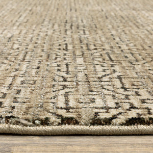 Oriental Weavers Atlas Geometric Runner Rug Nylon Blend Weave for Coastal and Transitional Living Spaces 2'3" x 8' A3721S067253ST
