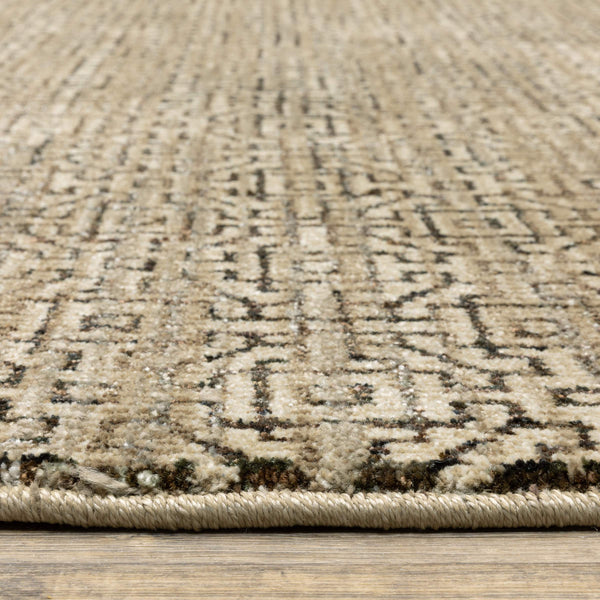 Oriental Weavers Atlas Geometric Runner Rug Nylon Blend Weave for Coastal and Transitional Living Spaces 2'3" x 8' A3721S067253ST