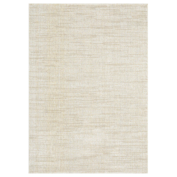Oriental Weavers Atlas Tonal Ivory Gold Nylon Blend Area Rug with Lustrous Sheen for Modern Interiors 1'10" x 3'2" A3723N058100ST