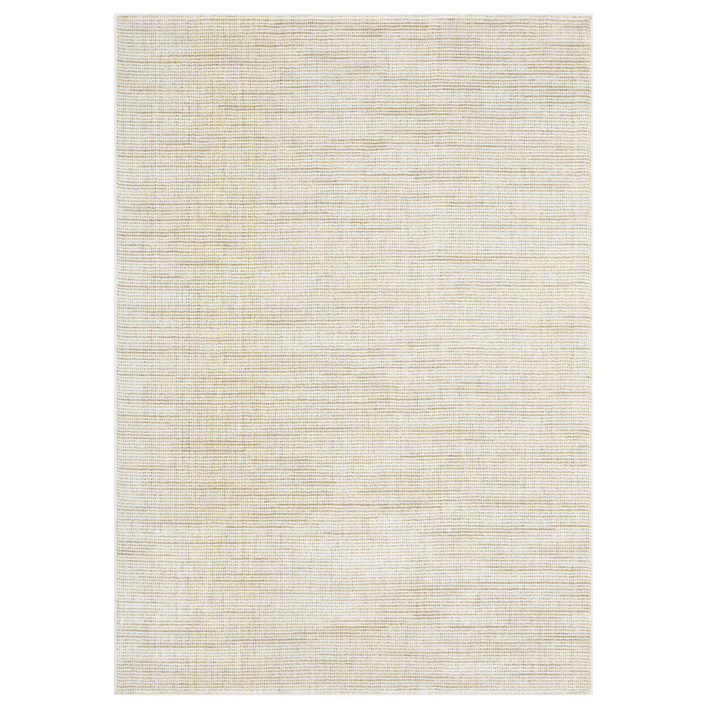 Oriental Weavers Atlas Tonal Ivory Gold Runner Rug Nylon Blend Lustrous Sheen for Modern Minimalist Interiors 2'3" x 8' A3723N067253ST