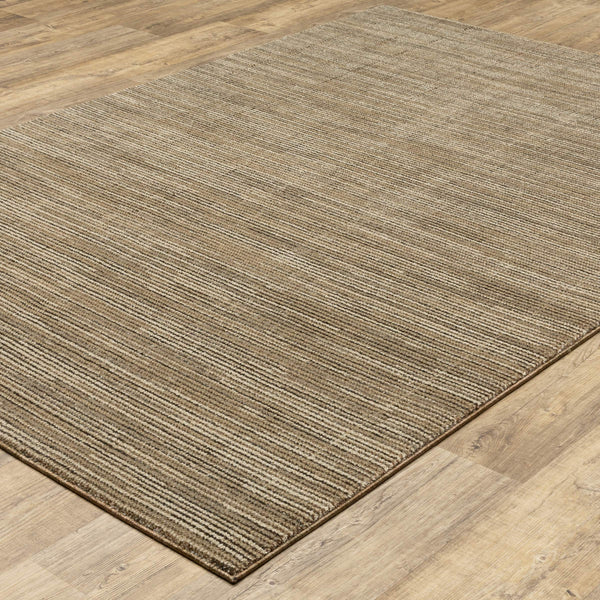 Oriental Weavers Atlas Tonal Stria Indoor Rug Nylon Polypropylene Blend Lustrous Weave for Modern Living Rooms 1'10" x 3'2" A3723T058100ST