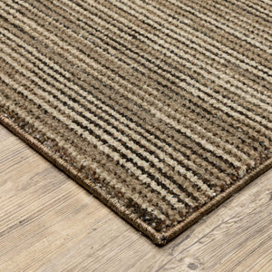 Oriental Weavers Atlas Tonal Stria Indoor Rug Nylon Polypropylene Blend Lustrous Weave for Modern Living Rooms 1'10" x 3'2" A3723T058100ST