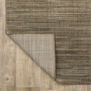Oriental Weavers Atlas Tonal Stria Runner Rug Nylon Polypropylene Blend for High Traffic Interiors 2'3" x 8' A3723T067253ST
