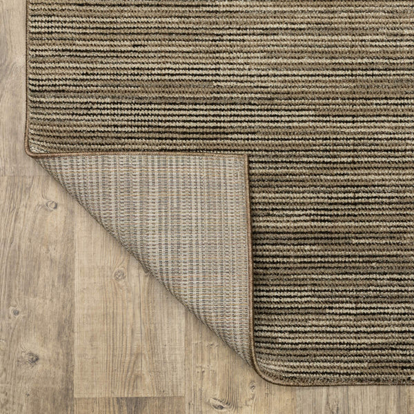 Oriental Weavers Atlas Tonal Stria Runner Rug Nylon Polypropylene Blend for High Traffic Interiors 2'3" x 8' A3723T067253ST