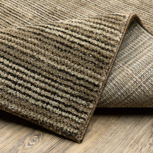 Oriental Weavers Atlas Tonal Stria Indoor Rug Nylon Polypropylene Blend Lustrous Weave for Modern Living Rooms 1'10" x 3'2" A3723T058100ST