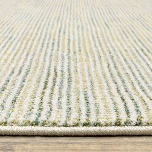Oriental Weavers Atlas Coastal Stripe Indoor Area Rug Nylon Blend Soft Tonal Luster for Living Rooms 8'6" x 11'7" A3723U260370ST