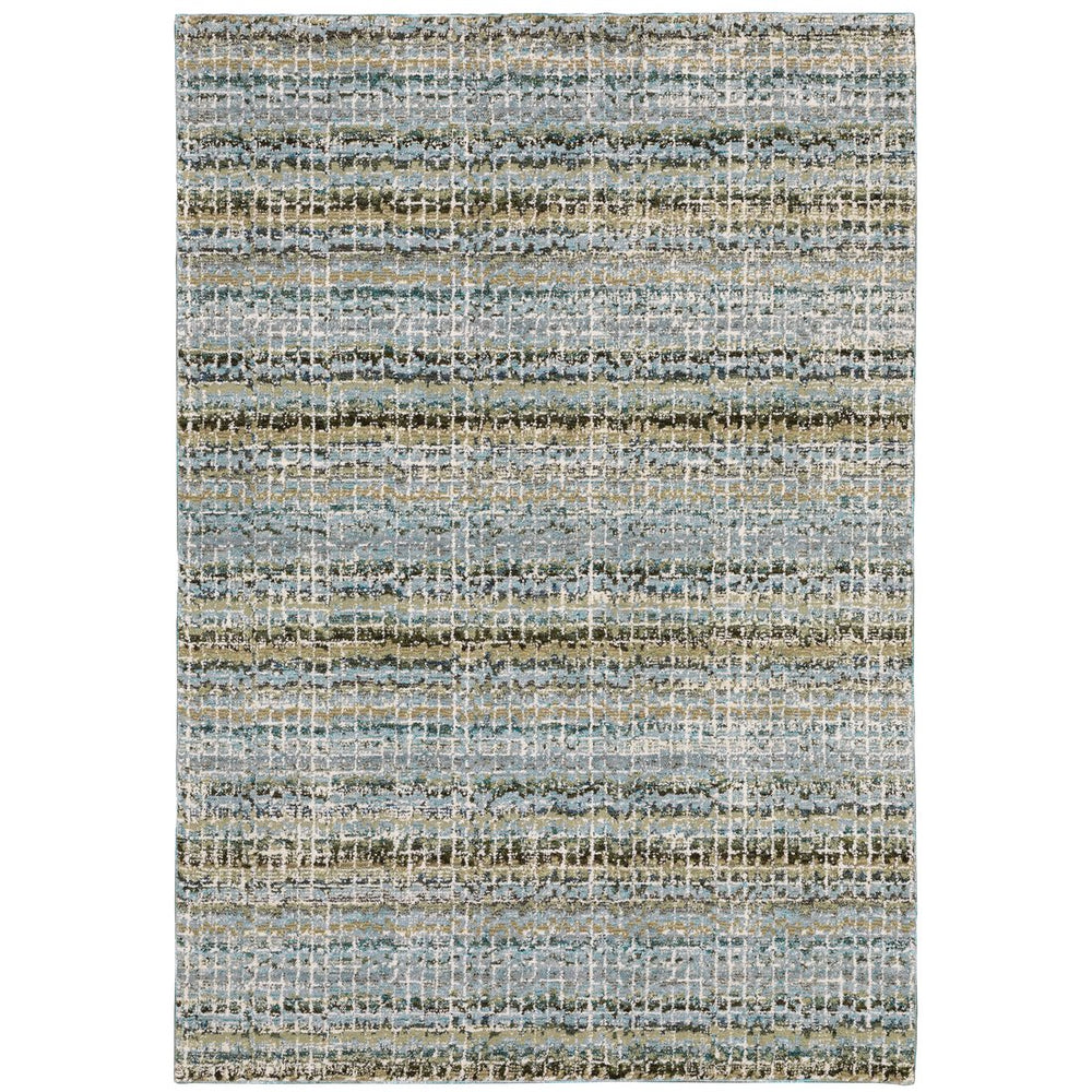 Oriental Weavers Atlas Indoor Area Rug - Stunning Lustrous And Matte Yarn Blend For Cozy Ambience And Style Blue,Green Nylon A747b0100170st
