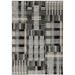 Oriental Weavers Atlas Indoor Area Rug - Stunning Textured Design With Lustrous And Matte Yarn For Cozy Ambience Black,Grey Nylon A752c0100170st