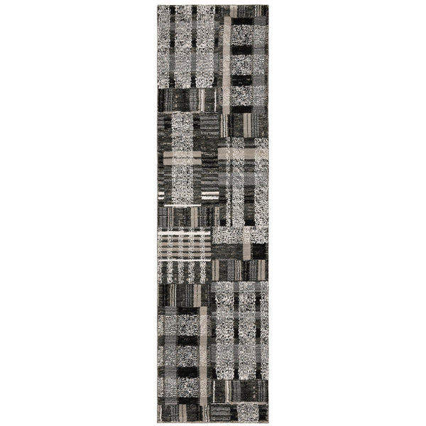 Oriental Weavers Atlas Indoor Area Rug - Stunning Textured Design With Lustrous And Matte Yarn For Cozy Ambience Black,Grey Nylon A752c0067253st