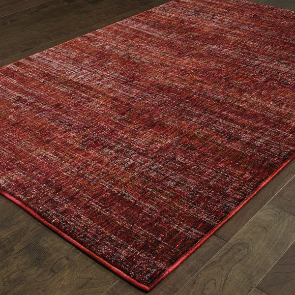 Oriental Weavers Atlas Indoor Area Rug - Luxurious Tonal Design With Lustrous Textures For Cozy Home Ambience Red,Rust Nylon A8033k100170st