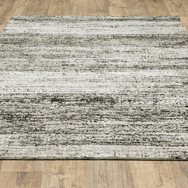 Oriental Weavers Atlas Indoor Area Rug - Luxurious Textures & Cozy Ambience For Your Home Decor, Machine-woven Quality Ash,Charcoal Nylon A8037g058100st