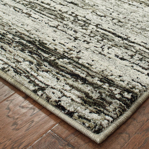 Oriental Weavers Atlas Indoor Area Rug - Luxurious Textures & Cozy Ambience For Your Home Decor, Machine-woven Quality Ash,Charcoal Nylon A8037g058100st