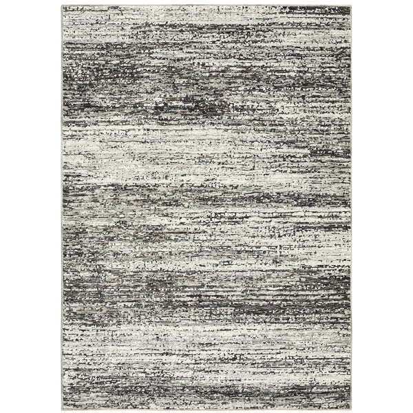 Oriental Weavers Atlas Indoor Area Rug - Luxurious Textures & Cozy Ambience For Your Home Decor, Machine-woven Quality Ash,Charcoal Nylon A8037g058100st