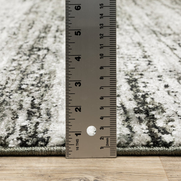 Oriental Weavers Atlas Indoor Area Rug - Luxurious Textures & Cozy Ambience For Your Home Decor, Machine-woven Quality Ash,Charcoal Nylon A8037g058100st