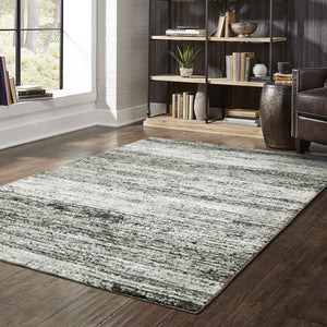 Oriental Weavers Atlas Indoor Area Rug - Luxurious Textures & Cozy Ambience For Your Home Decor, Machine-woven Quality Ash,Charcoal Nylon A8037g058100st