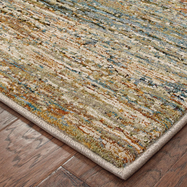 Oriental Weavers Atlas Indoor Area Rug – Luxurious Textured Design For Cozy Ambience In Any Interior Space Gold,Green Nylon A8037j100170st